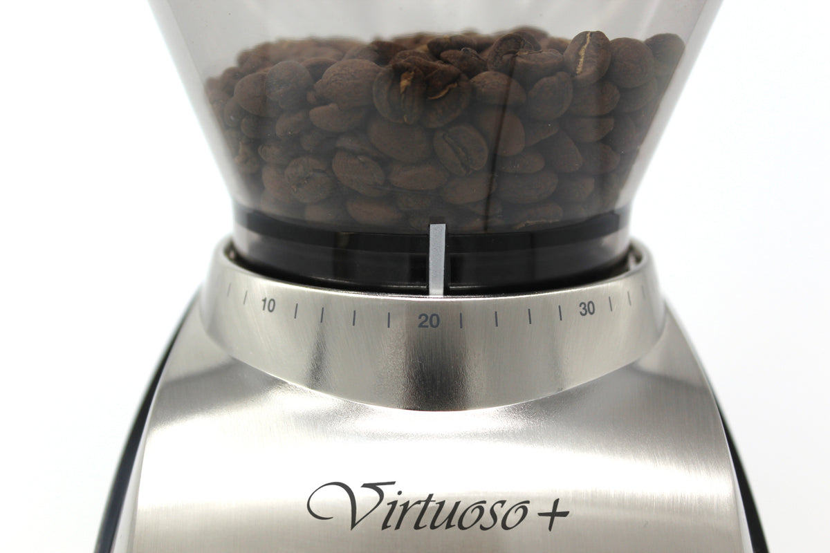 Baratza Virtuoso Plus grind setting adjustment dial